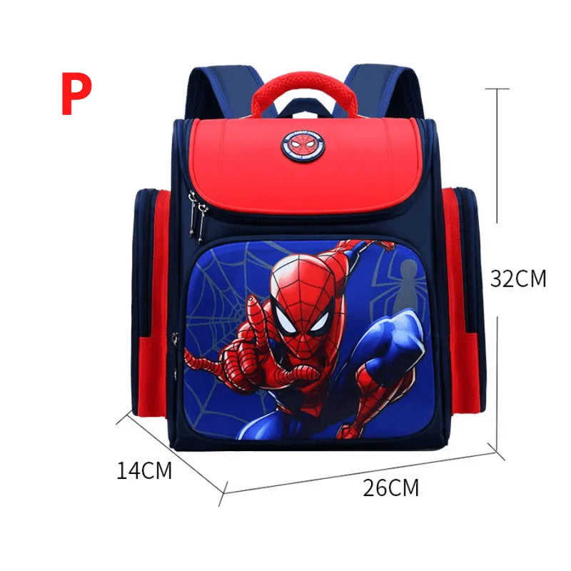 Mochila Escolar Infantil Premium com Almodas Respiráveis Super heróis Capitão América e Homem Aranha
