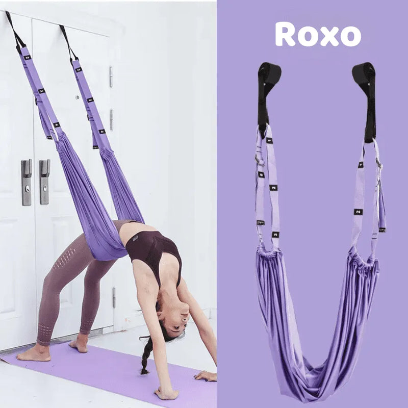 Faixa Elástica de Yoga para Alivio de Dores Nas Costas e Alongamento