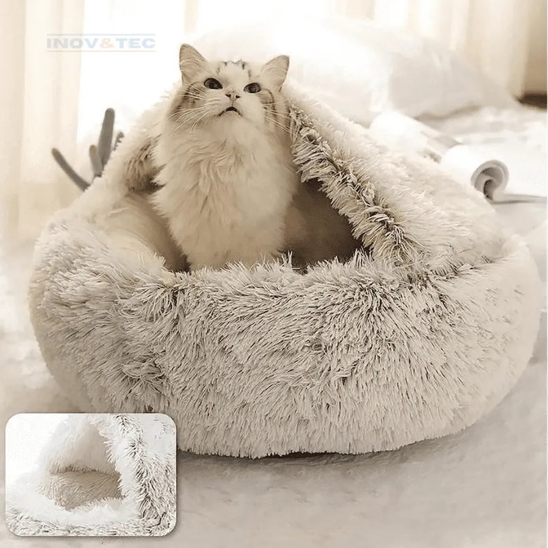 Cama PetPelúcia Original - Cama Para Pet Estilo Caverna Feita de Pelúcia | Conforto Máximo Para Seu Melhor Amigo