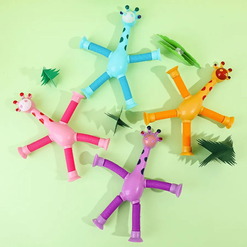 Girafinhas Infantis Criativas que Esticam e Gruda Com Luz De LED GiraZoo