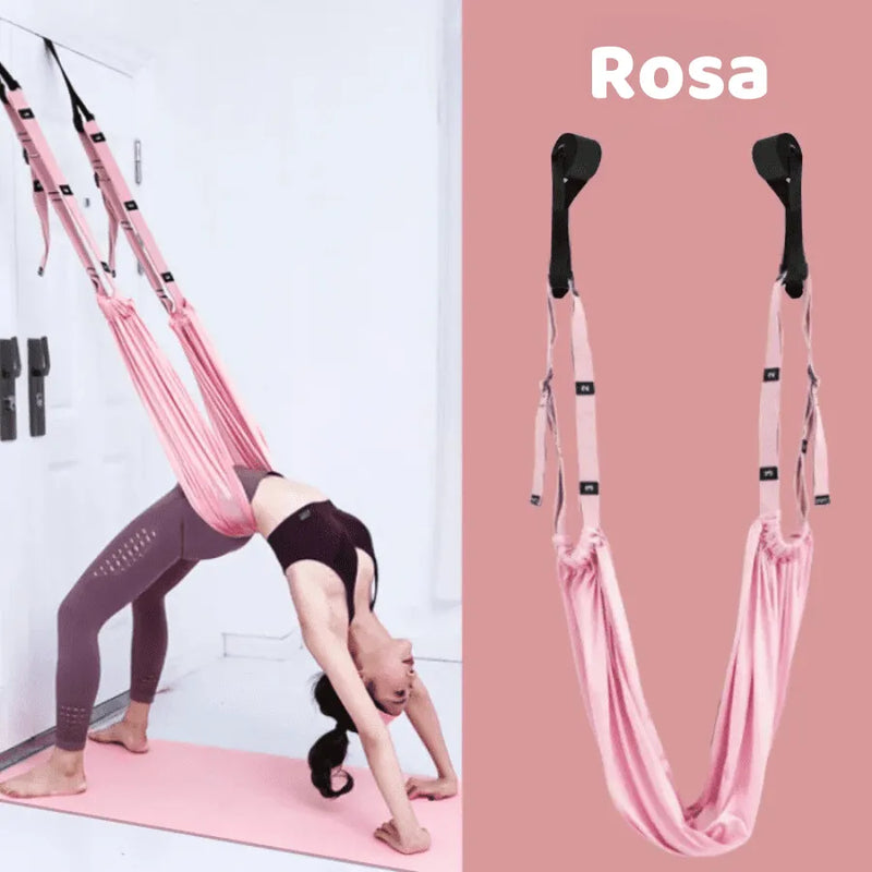 Faixa Elástica de Yoga para Alivio de Dores Nas Costas e Alongamento