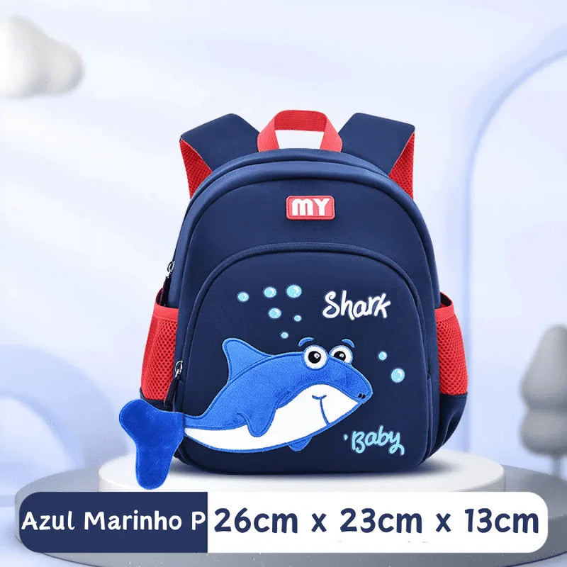 Mochila Infantil Bebê Tubarão - Mergulhe Nos Estudos