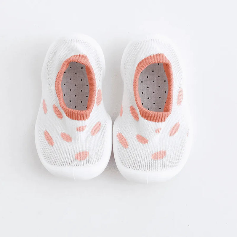 Sapatinho Meia "Baby Fashion" Para bebês e Crianças - Super Confortável, Seguro e Antiderrapante