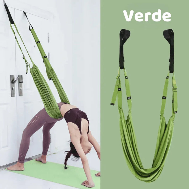 Faixa Elástica de Yoga para Alivio de Dores Nas Costas e Alongamento