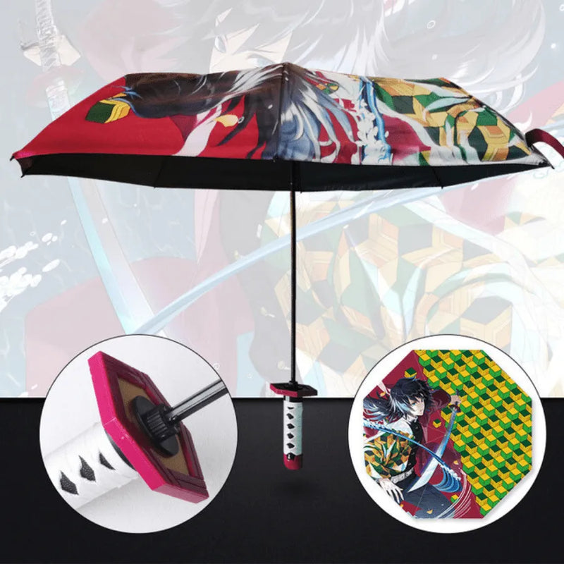 Guarda Chuva Katana Demon Slayer e One Piece - Proteja-se Da Chuva Como Um Verdadeiro Guerreiro