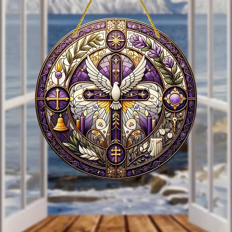 Vitral Decorativo Em Acrílico - Semana Santa | Decoração Religiosa Para Sua Casa
