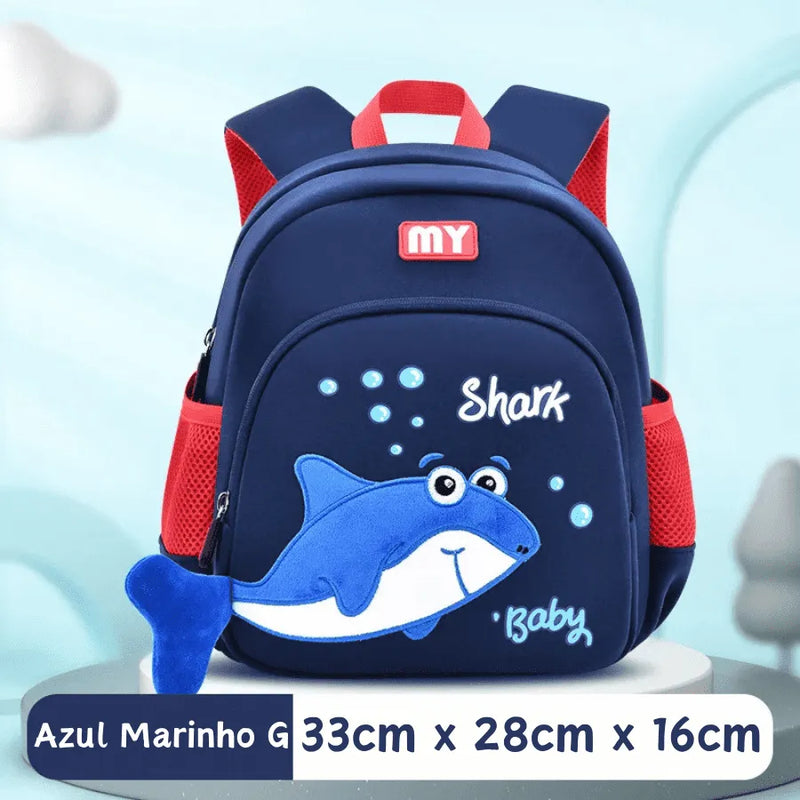 Mochila Infantil Bebê Tubarão - Mergulhe Nos Estudos