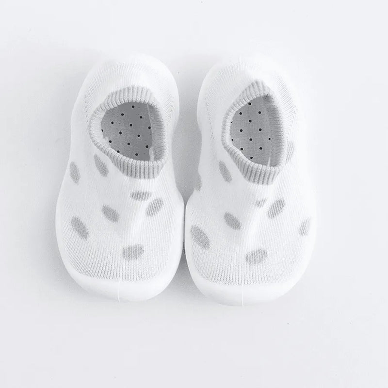 Sapatinho Meia "Baby Fashion" Para bebês e Crianças - Super Confortável, Seguro e Antiderrapante