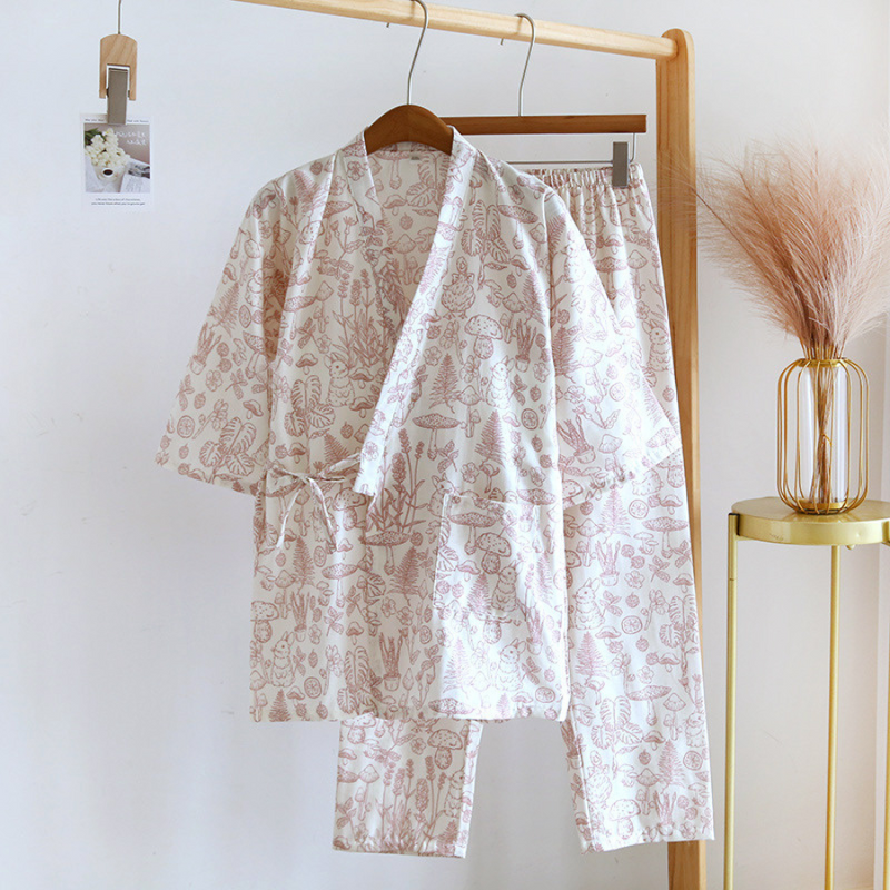 Pijama Feminino Cotton Blossom - Conjunto Calça e Camisa Curta em 100% Algodão | Macio, Leve e Super Confortável