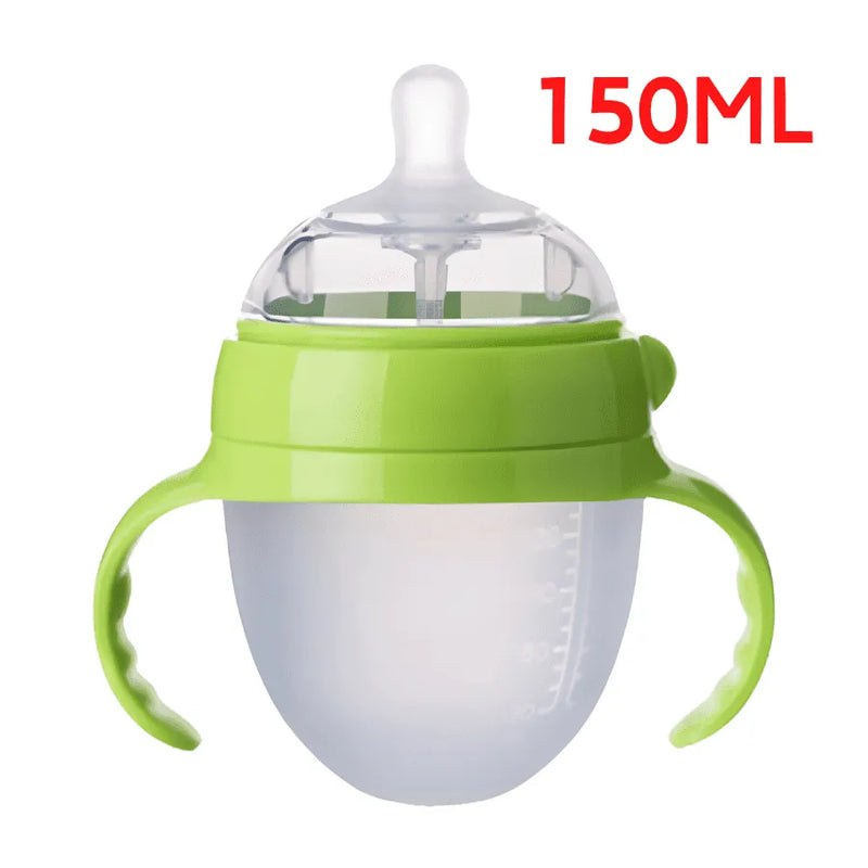 Mamadeira em Silicone Livre de BPA que Simula Seio Materno com Textura De Pele e Sistema Anti-Engasgo