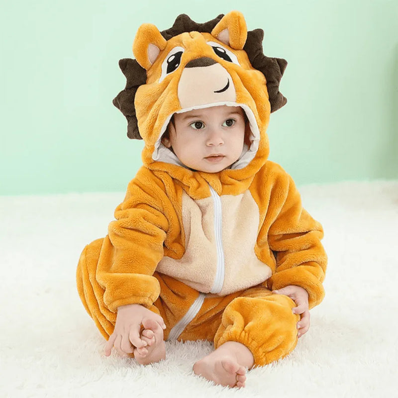 Macacão Quentinho De Animais e Personagens Para Bebês E Crianças - Pijamas Criativos e Confortáveis Para Se Divertir
