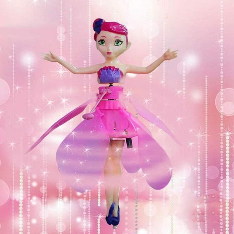 Brinquedo Infantil para Meninas Boneca Fada Voadora com Sensor
