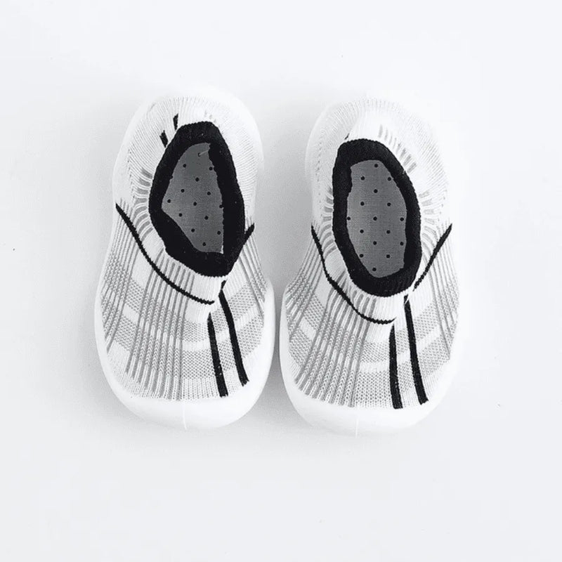 Sapatinho Meia "Baby Fashion" Para bebês e Crianças - Super Confortável, Seguro e Antiderrapante