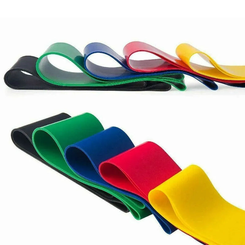 Kit 10 Faixas Elásticas para Exercícios em Casa Extensor Academia Pilates Fitness Crossfit