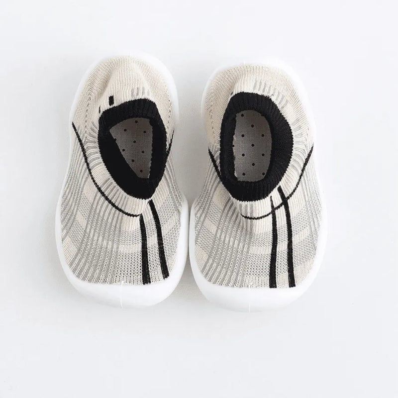 Sapatinho Meia "Baby Fashion" Para bebês e Crianças - Super Confortável, Seguro e Antiderrapante