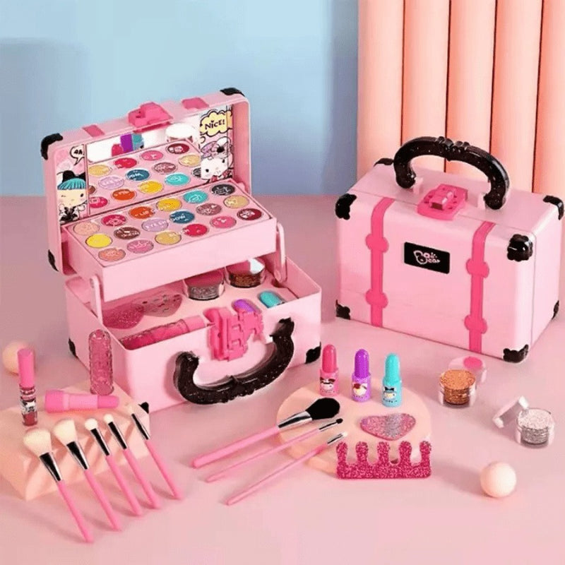 Maleta de Maquiagem para Meninas com 33 Peças Incríveis BELA PRINCESA