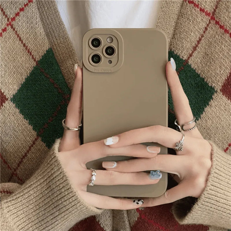 Capinha de Celular para IPhone em Silicone Anti-Impacto e Proteção 360°
