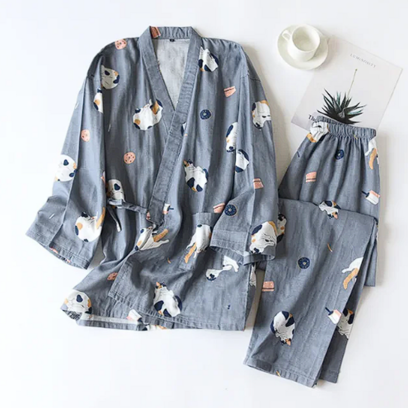 Pijama Feminino Cotton Blossom - Conjunto Calça e Camisa Curta em 100% Algodão | Macio, Leve e Super Confortável