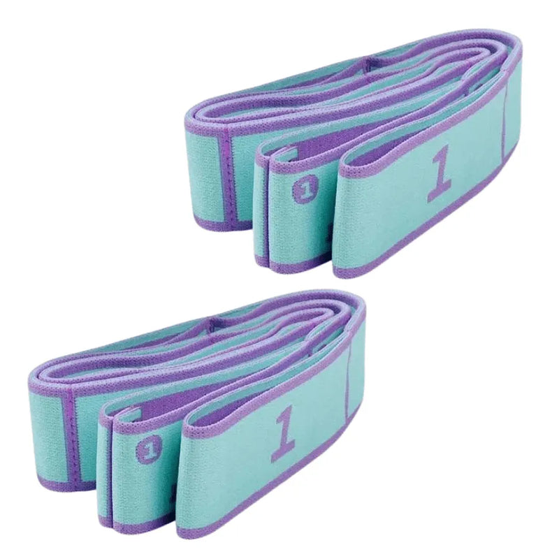 Kit 2 Faixas de Resistência para Exercícios em Casa e Alongamentos Multifuncional e Fortalecimento Muscular