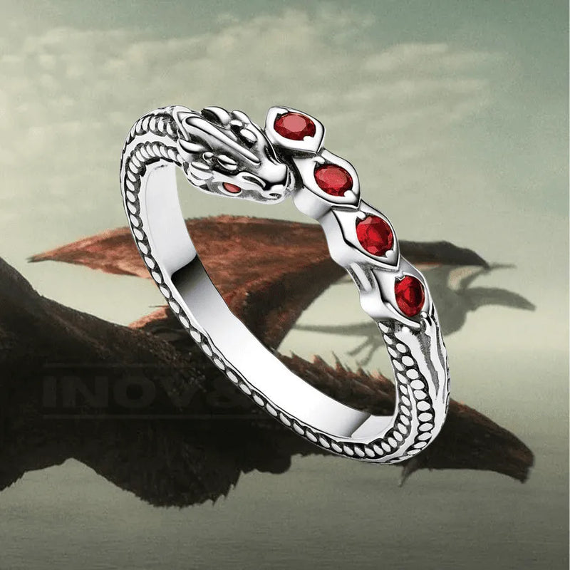 Anel Cravejado Banhado a Ouro e Prata House Of Dragon - SUPER PROMOÇÃO 50% DE DESCONTO + FRETE GRÁTIS | Últimas unidades