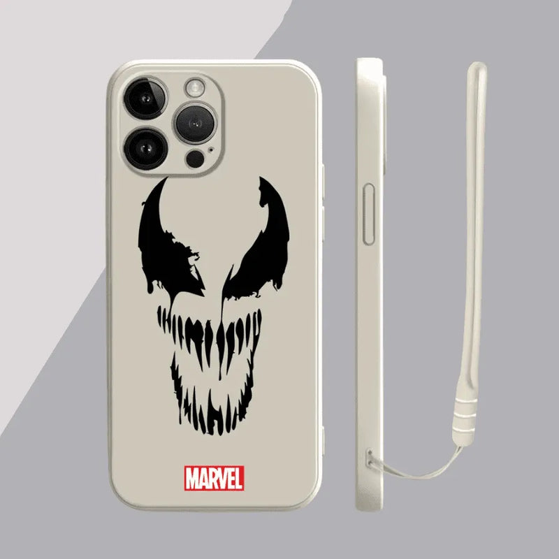 Capinha Iphone Marvel Homem-Aranha x Venom - Case de Alta Proteção Com Cordão de Brinde