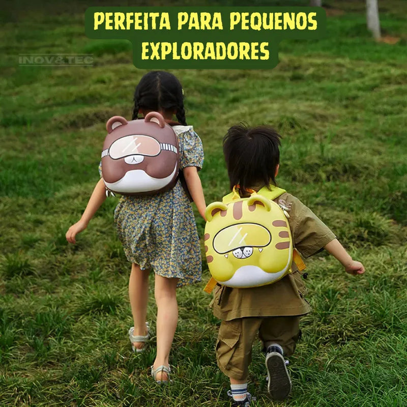 Mochila Infantil Temática de Bichinhos - Seu Filho Feliz em Ir Para a Escola