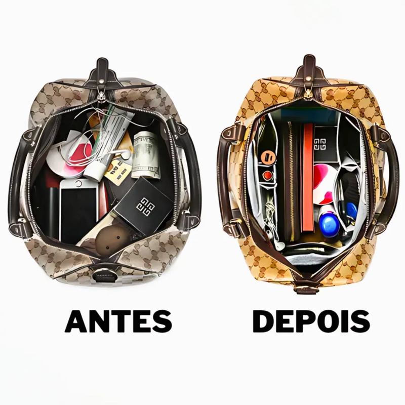 Kit com 2 Organizadoras de Bolsas com Diversos Bolsos