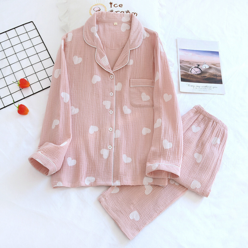 Pijama Feminino Pure Cotton - Conjunto Com Calça e Camisa Longa 100% em Algodão | Macio, Leve e Super Confortável