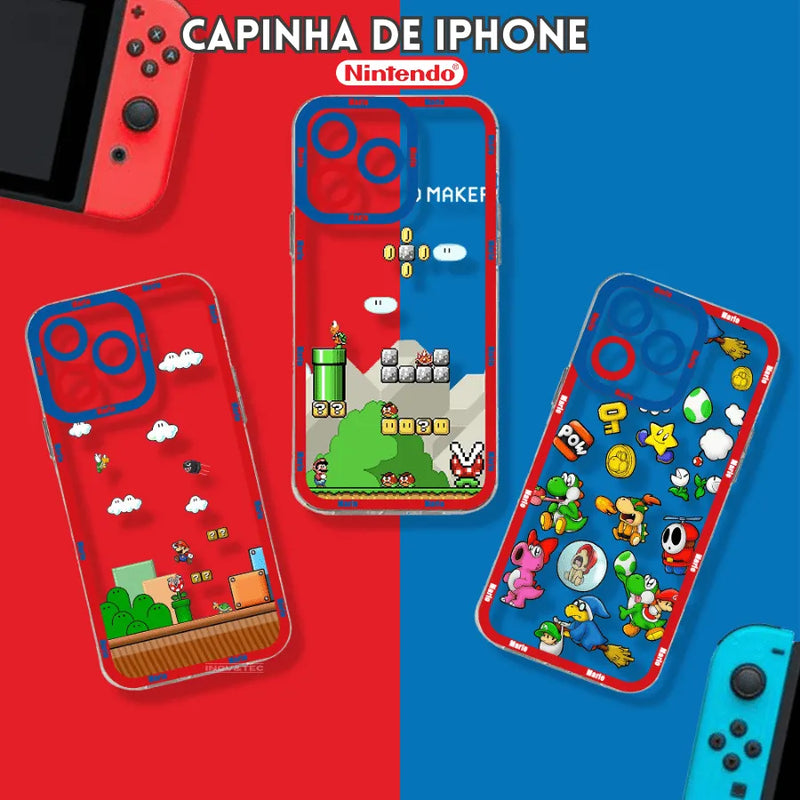 Capinha IPhone Mario Nintendo - Case De Alta Proteção e Resistência Para um Fã de Video Games