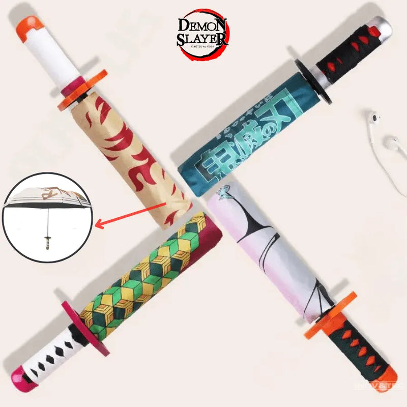 Guarda Chuva Katana Demon Slayer e One Piece - Proteja-se Da Chuva Como Um Verdadeiro Guerreiro