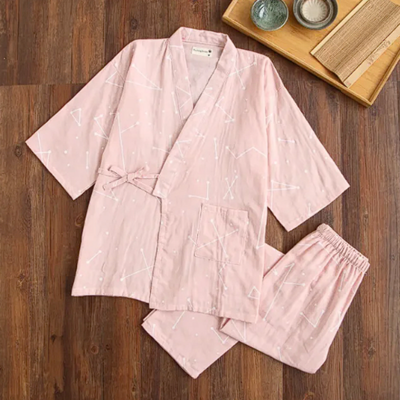Pijama Feminino Cotton Blossom - Conjunto Calça e Camisa Curta em 100% Algodão | Macio, Leve e Super Confortável