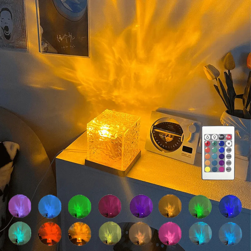Luminária Cristal LED Magic Water - Efeito de Piscina e Aurora Boreal Para Decorar e Transformar o Ambiente [ÚLTIMAS 20 PEÇAS DISPONÍVEIS EM PROMOÇÃO]