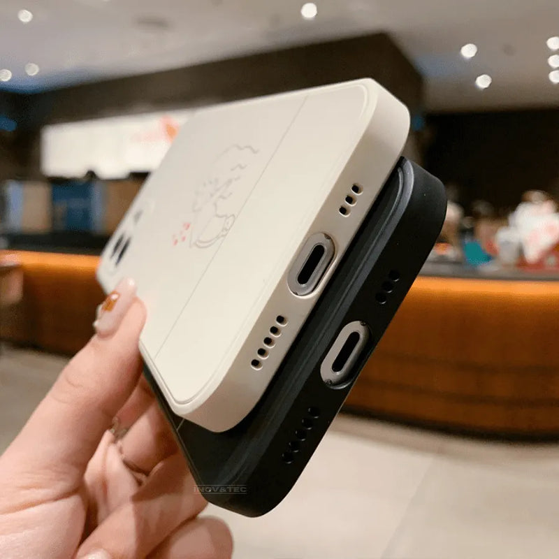 Capinha Iphone Casal "Segura Meu Beijo"  - Case de Alta Proteção e Resistência