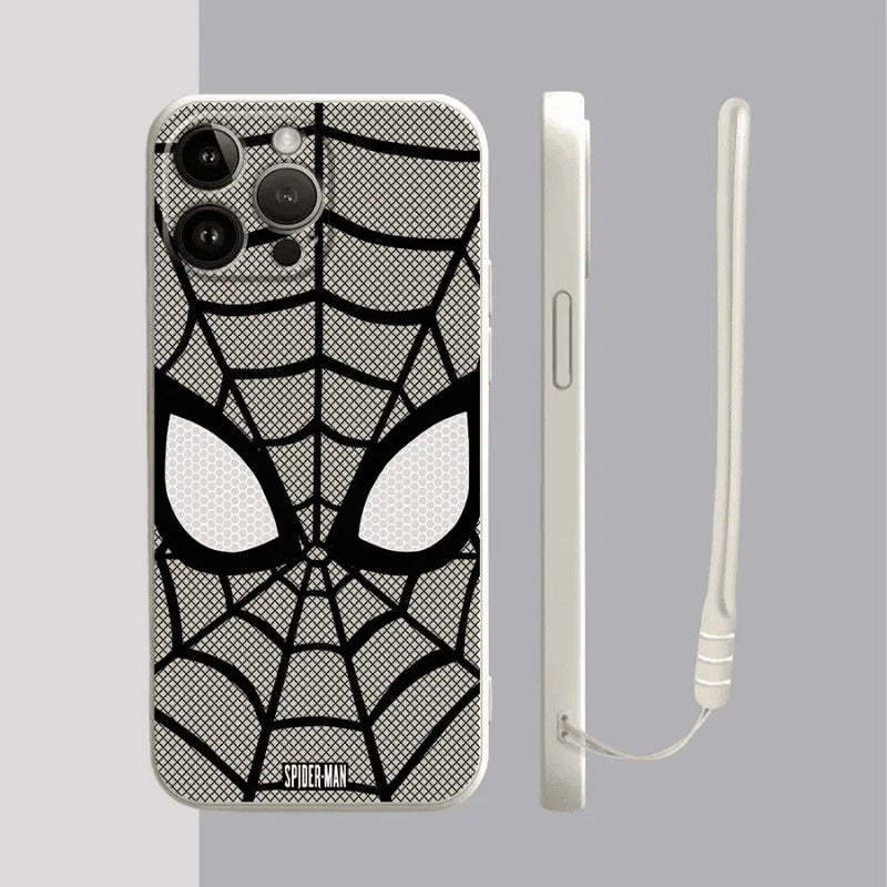 Capinha Iphone Homem-Aranha Clássico - Case de Alta Proteção e Com Cordão de Brinde