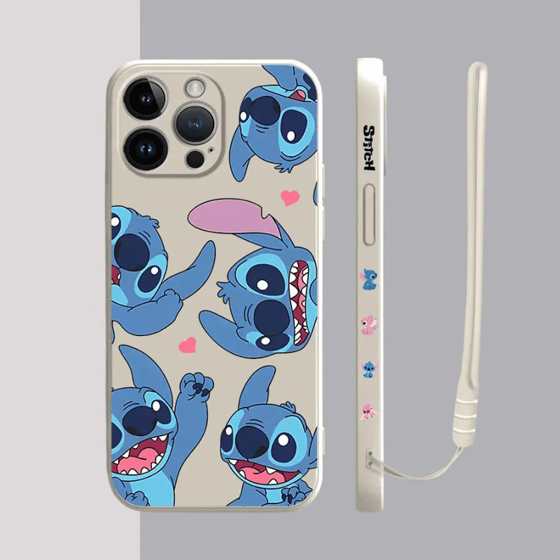 Capinha Iphone Stitch Lovers - Case de Alta Proteção e Com Cordão de Brinde
