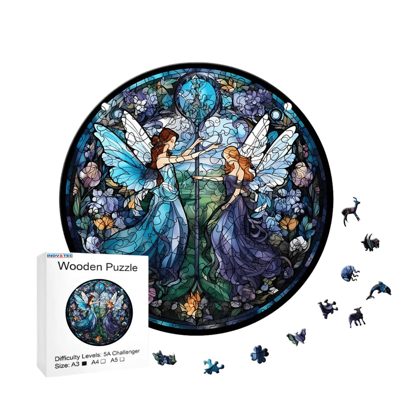 Quebra-Cabeça de Madeira Inova WOOD PUZZLE - Campo Encantado | Diversão com Diversos Benefícios
