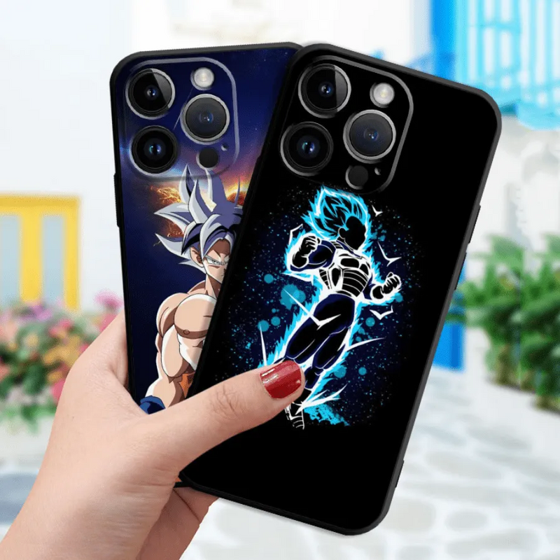 Capinha de Celular para Iphone em Silicone Dragon Ball Actions