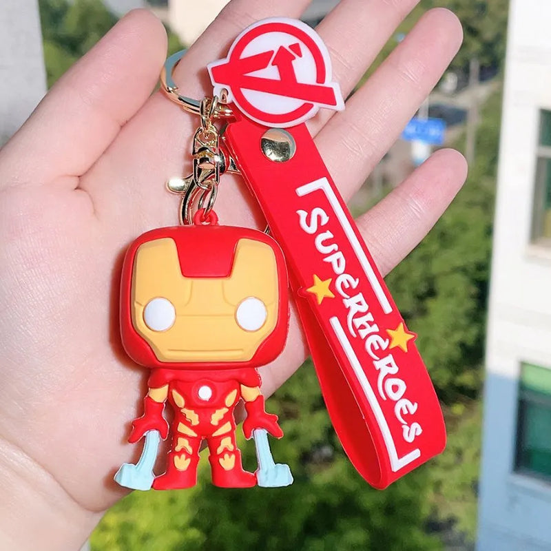 Chaveiro Super Heroes em Silicone Marvel DC Quality