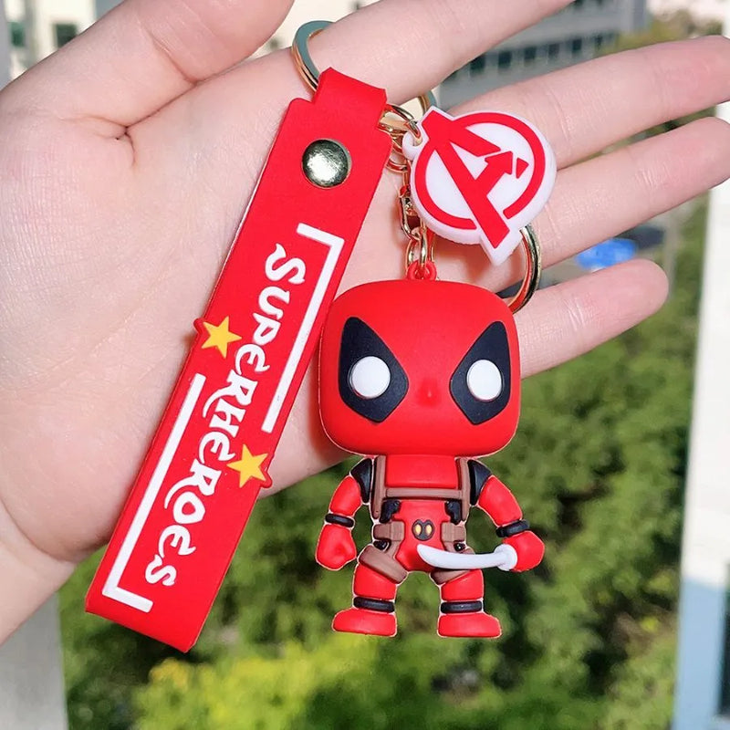 Chaveiro Super Heroes em Silicone Marvel DC Quality