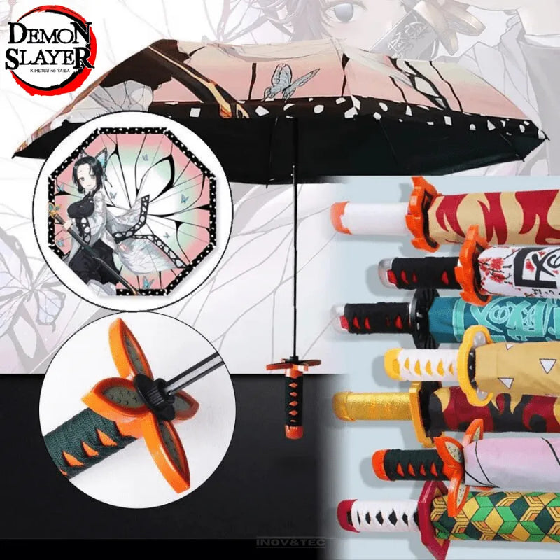 Guarda Chuva Katana Demon Slayer e One Piece - Proteja-se Da Chuva Como Um Verdadeiro Guerreiro