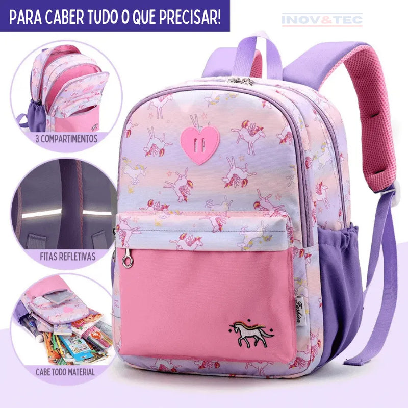 Mochila Infantil Confort Premium - Volta as Aulas Sem Preocupações