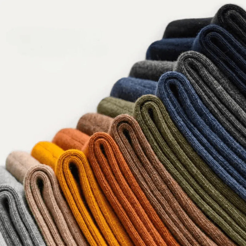 Meias de Algodão Peruano Penteado Cano Médio | Queima De Estoque 50% OFF + FRETE GRÁTIS