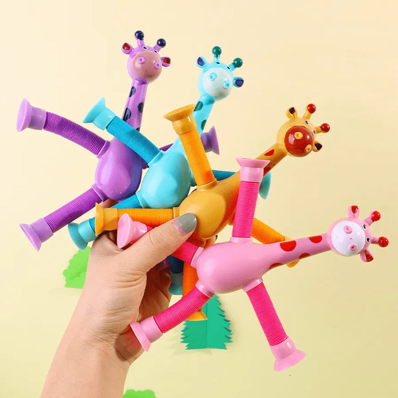 Girafinhas Infantis Criativas que Esticam e Gruda Com Luz De LED GiraZoo