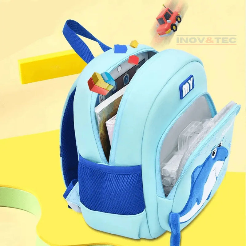 Mochila Infantil Bebê Tubarão - Mergulhe Nos Estudos