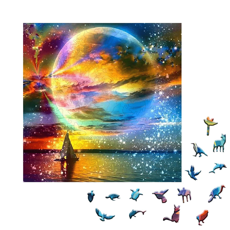 Quebra-Cabeça de Madeira Inova WOOD PUZZLE - Navegando | Diversão com Diversos Benefícios