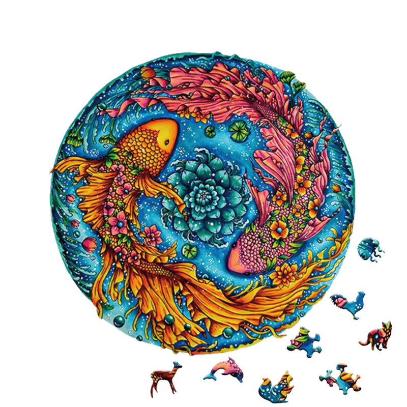Quebra-Cabeça de Madeira Inova WOOD PUZZLE - Dança Aquática | Diversão com Diversos Benefícios