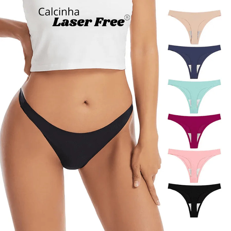 Calcinha Premium sem Costura a Laser e Confortável Laser Free [PAGUE 4 e LEVE 7]