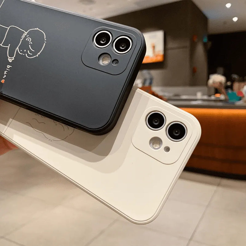 Capinha Iphone Casal "Segura Meu Beijo"  - Case de Alta Proteção e Resistência