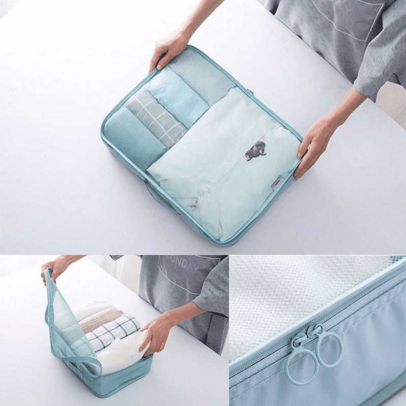 Kit 7 Bolsas Organizadoras Para Mala de Viagem STORAGE BAG