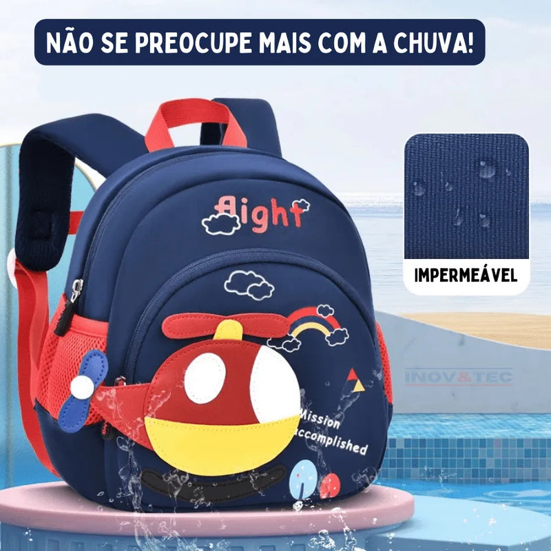 Mochila Infantil Pequeno Piloto - Confortável Como Uma Nuvem